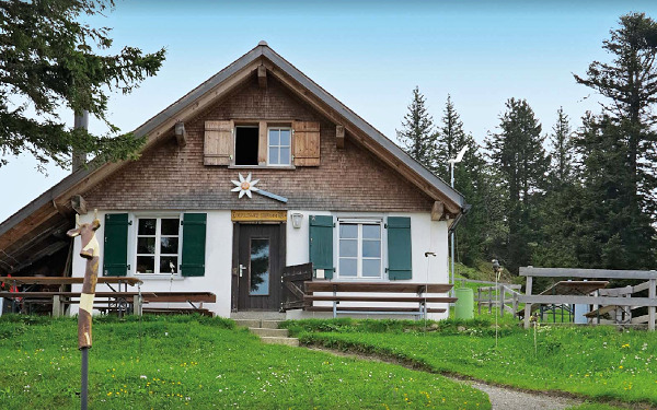 Aussenansicht Alpbeiz Diepoldsauer Schwamm