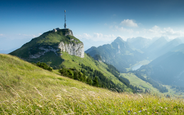 Aussicht auf den Hohen Kasten vom Kamor