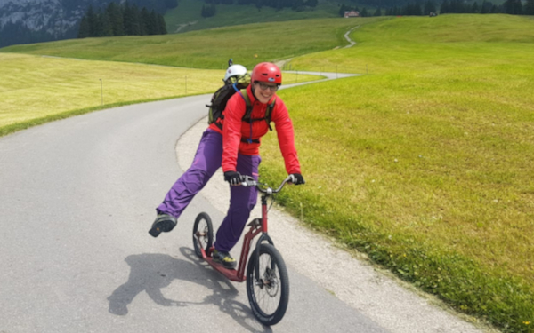 Trottinettabfahrt vom Ruhesitz